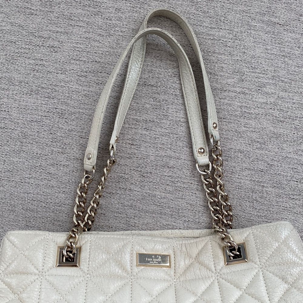 Kate Spade Cream Quilted Bag - Picture 2 of 7